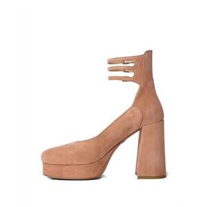 NEW CHLOE women's loti platform pump in peachy pink